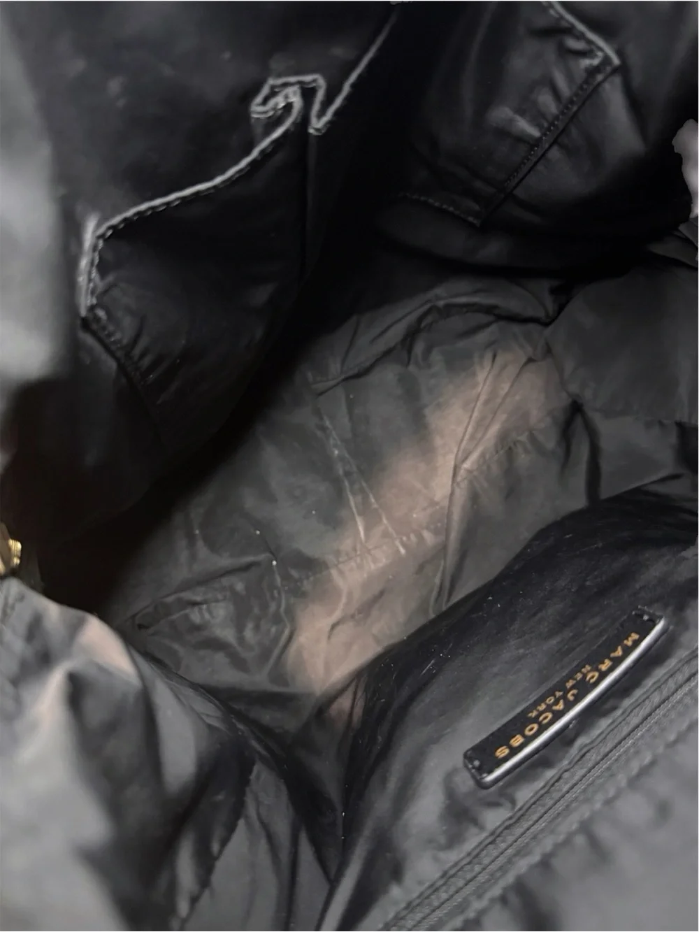 Marc Jacobs Black Nylon Medium Sized Backpack